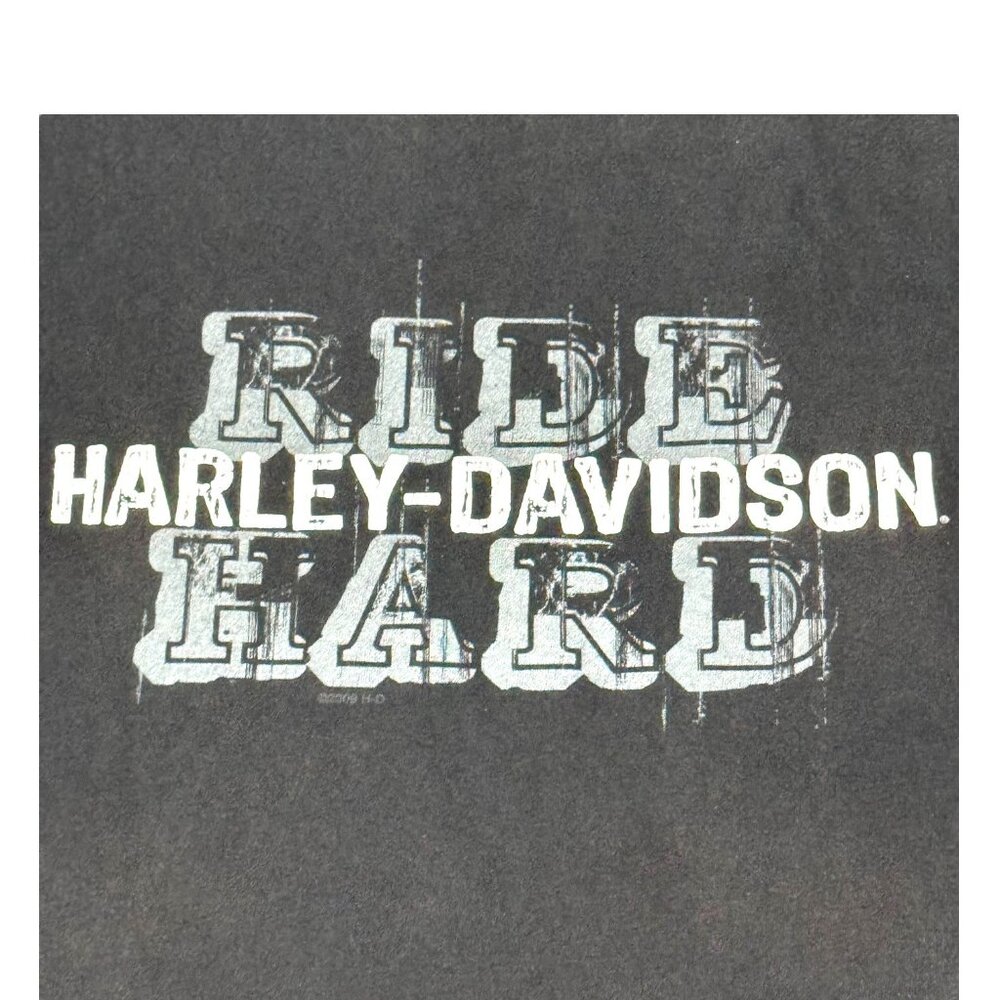 Harley-Davidson Ride Hard Biker T-Shirt Size XL Black Sanford FL Motorcycles